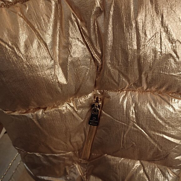 BERNARDO ECOPLUME METALLIC GOLD PUFFER JACKET WOMEN'S XXL NWT - Picture 4 of 5